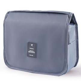 Yeegras Travel Toiletry Bag for Women, Hanging Toiletry Bag with Multi-Pockets, Toiletry Bag for Traveling Easy Clean, Travel Organizer Bag Gray