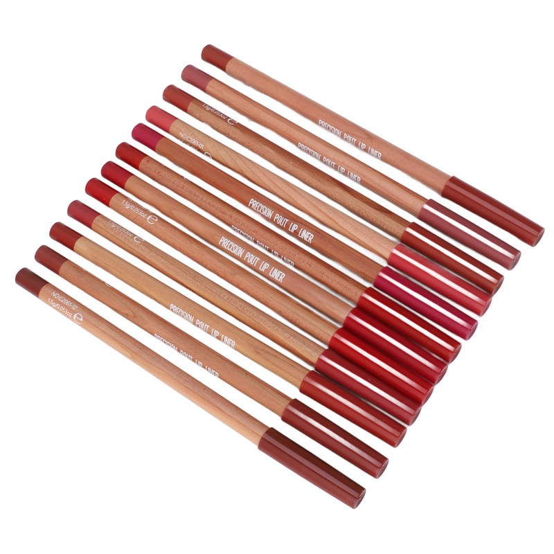 12 Colors Lip Liner Matte Lipstick Lipliner Waterproof Sweat Resistant