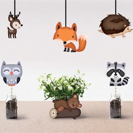 Woodland Animal Cutouts 36 Count - Cute Woodland Baby Shower Decorations - Large Adorable Woodland Animals Cutouts Are Easily Seen - Great for Woodland Creatures Baby Shower Or Fall Themed Baby Shower