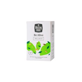 McCoy Teas Wellness Be Alive Herbal Tea Ginger Wellness Green Tea Blend with Premium Tea from Sri Lanka, 20 Tea Bags (Pack of 01)