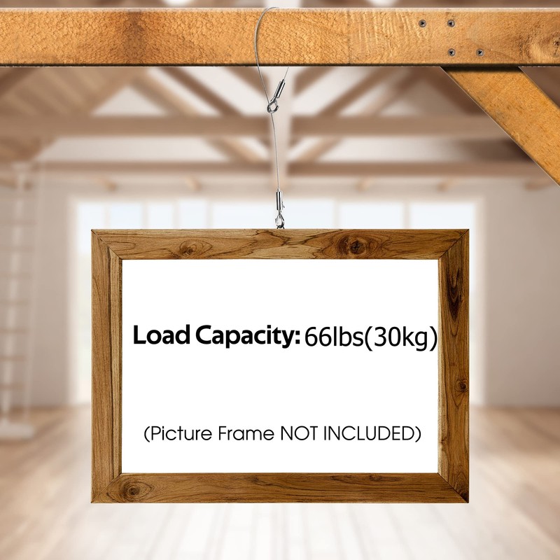 SIDENUO Adjustable Picture Hanging Wire Kit,heavy duty picture hangers Supports