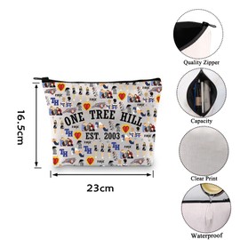 Basketball TV Show Themed Gift OTH Fans Merh Gift Zipper Pouch Makeup Bag (Tree Hill 2003 CA)