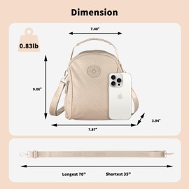 ZURV Crossbody Bags for Women Small Cross Body Purse with Adjustable Strap Waterproof Tote Bag For Work and Shopping