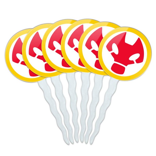 GRAPHICS & MORE Ben 10 Heatblast Head Cupcake Picks Toppers