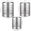 KSENDALO Metal Utensil Holder Set, Small SUS304 Steel Utensil Holder