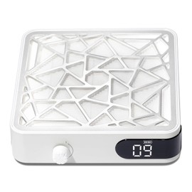 CHRISTINE SHELLY Nail Dust Collector, Powerful Vacuum Fan Vent Dust Collector Extractor Dust Suction Machine for Acrylic Nails Polishing, Nail Salon, White