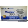 Marcador Permanente Metalizado Sabonis Pu390 Caja con 12 Piezas (Plateado)