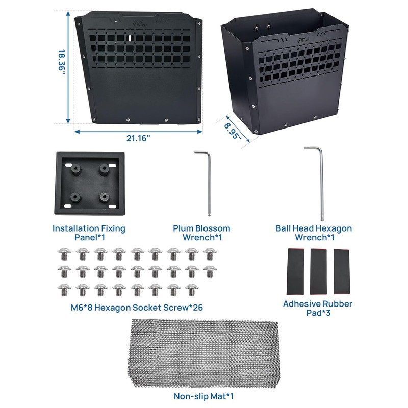 JOYTUTUS Truck Bed Storage Box Compatible with 2015-2026 F150 F250