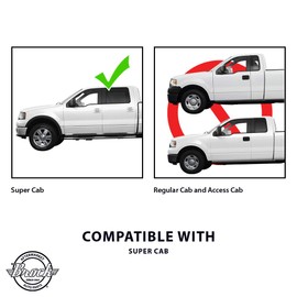 Brock Replacement Drivers Rear Power Window Lift Regulator with Motor Assembly Compatible with 2004-2014 F150 Extended Cab Pickup Truck AL3Z1827001A