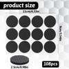 Anti Slip Furniture Pads 108 Pcs Self-Adhesive Rubber Feet 1"