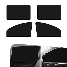Sephile 4 PCS Car Front and Rear Window Sunshade, Car Side Window Shading Board, Privacy Protection Curtain for Car, Adsorbed Hanging Sun-Proof Heat Insulation Cover, Universal for Cars (Black)
