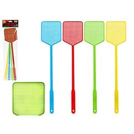 4 x Square Fly Swatter Long Handle