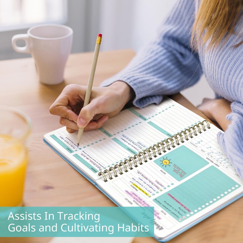 Undated Weekly Planner, Weekly To Do List Notebook with Goal