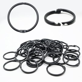 2 inch Loose Leaf Binder Rings, Metal Flash Card Rings, Use for Book Rings, Paper Rings, Binding Rings, Ring Binder Clips