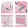 Joligrace Makeup Train Case Cosmetic Box 10 Inches Jewelry Organizer