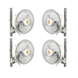SECRET JARDIN Monkey Fan 16W Fits 0.63" - 0.83" Inch Grow Tent Poles - 4 Pack