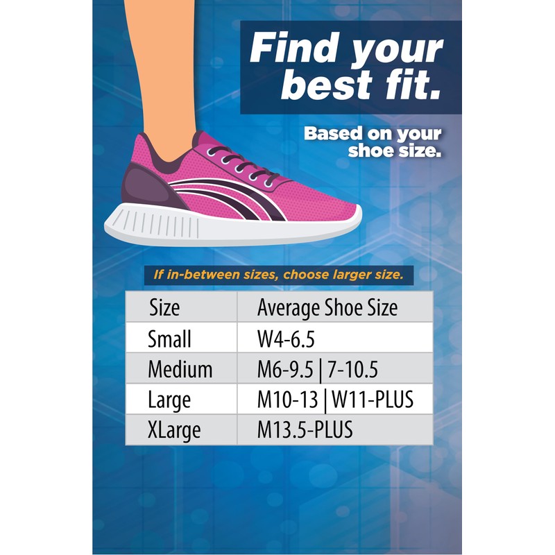 Orthosleeve FS4 Plantar Fasciitis/Orthotic Socks/Heel & Arch Pain/Swelling/Foot Fatigue -