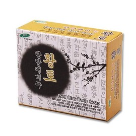 JQ Herbal exfoliating soap, beauty soap, cosmetic soap, red clay / 한방 때비누 미용비누 화장비누 황토