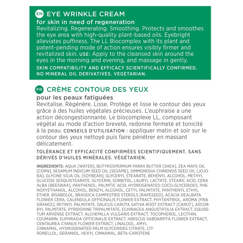 Annemarie Börlind LL Regeneration Eye Wrinkle Cream for Women 30