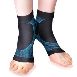 Muiles Ankle Supporter, Sole, Arch Supporter, Sports, Climbing, Standing Work, Unisex, Pack of 2 (Black + Green, M)