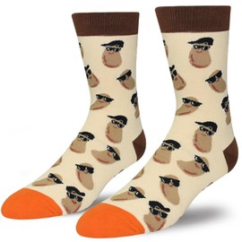 Funny Cool Beans Socks, Humor Pun Food Socks Gag Gifts for Women Men Teens Coworker