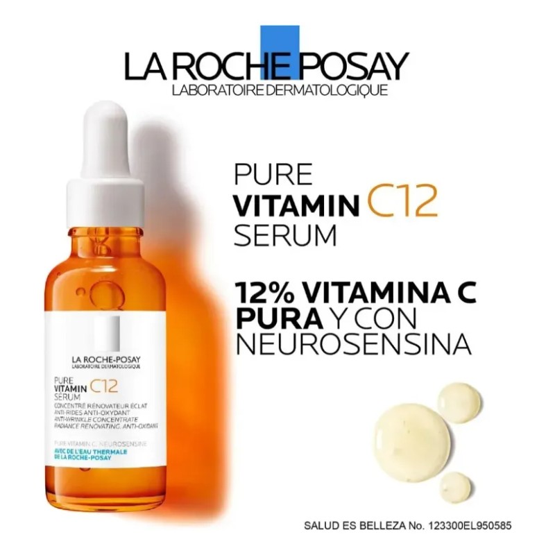 Sérum Pure Vitamina C12 La Roche-posay Renovador 30ml Kits