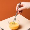 WOLMIK Whisk Small, Mini Whisk, 15.5 cm Manual Whisk, Robust