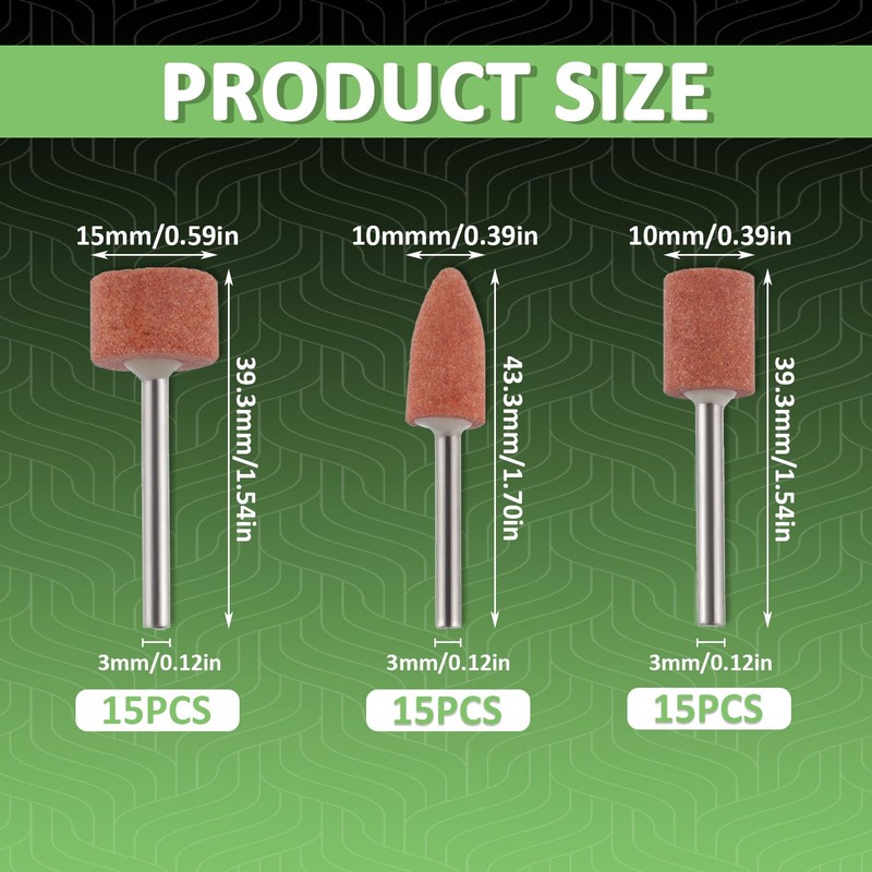 EPLZON Sanding Bits for Dremel Rotary Tool Grinding Stone Sanding
