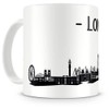 Samunshi® London Skyline Coffee Cup / Tea Cup Height 95