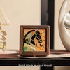 Wooden Jewelry Box,Small Wooden Box with Velvet Lining (Horse Design