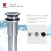 Keeney K820-74BRZ Universal Open Grid Bathroom Sink Drain Without Overflow,