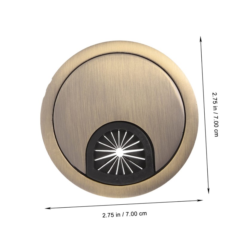 Operitacx 2pcs Desk Grommet Cable Organizer Cover Wire Hole for