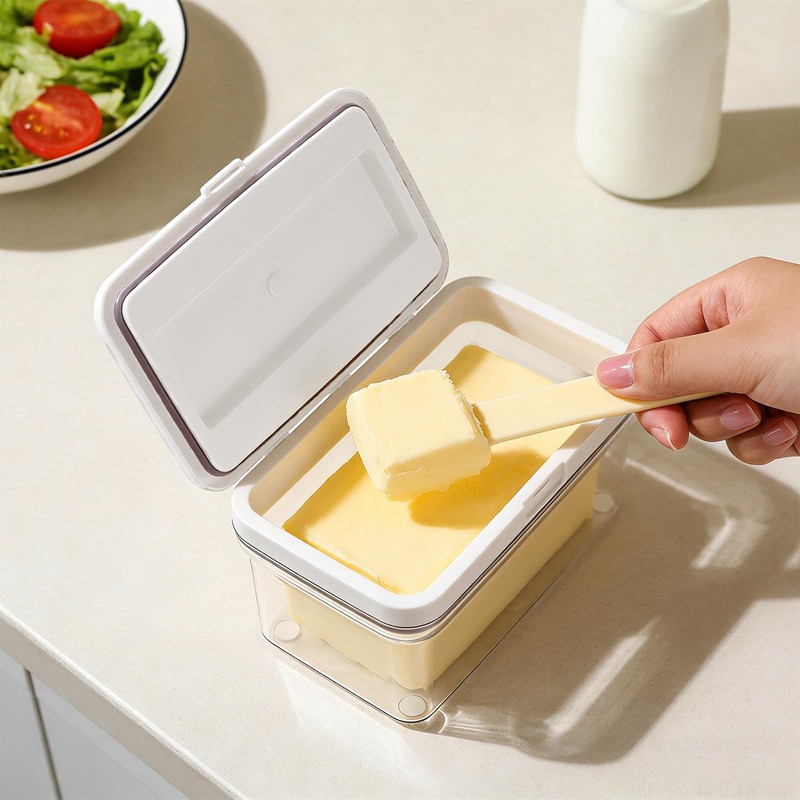 VINATO Portaburro con Coltello Magnetico & Doppia Tenuta - Contenitore