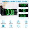 Sukeen Digital Wall Clock, 13" Digital Clock Wall Clock Alarm