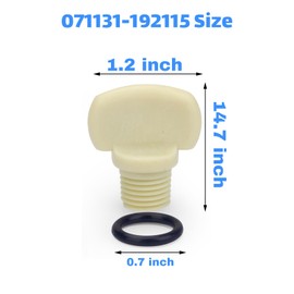 Showingo Pool Pump Drain Plugs 071131-192115 Replacement for Whisperflo and Intelliflo Pool Pump Parts Drain Plugs with O-Ring,Replacement for Drain Plug(2 Pack)