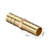 sourcing map 10mm or 3/8" ID Brass Barb Splicer Fitting,Straight