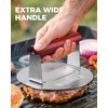 HULISEN 6.2" Stainless Steel Smashed Burger Press with Extra Wide