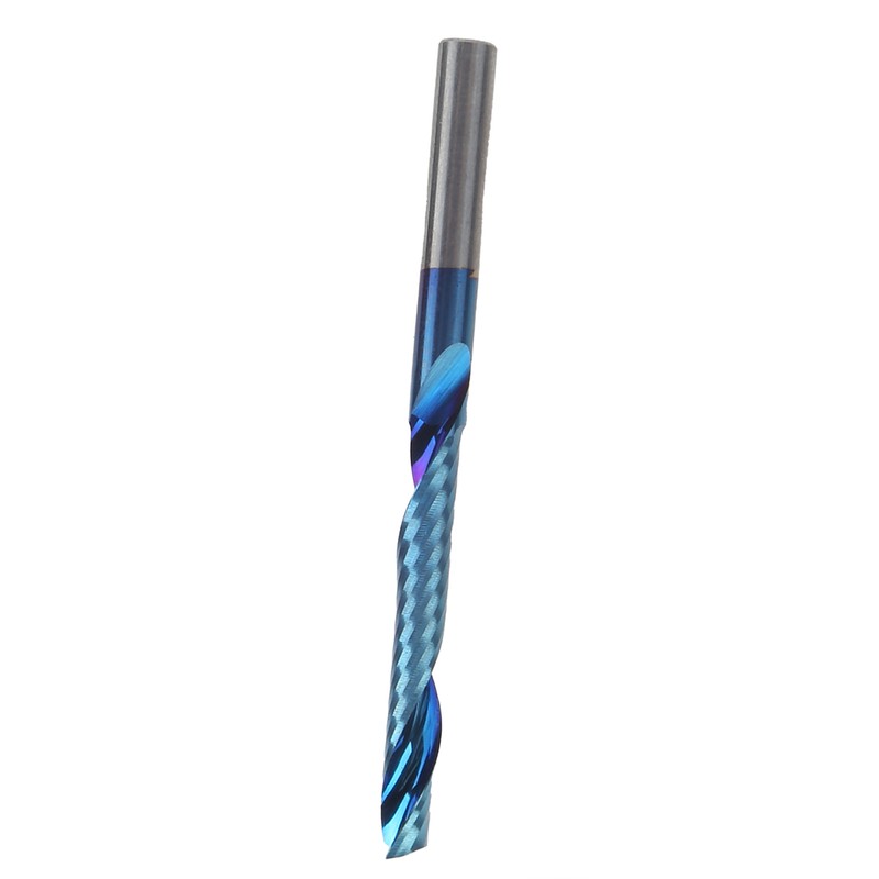 Single Flute Cutter Tungsten Steel Spiral End Mill Straight Shank