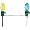 Northlight Lighted Multi-Color Jumbo C7 Bulb Christmas Pathway Markers -