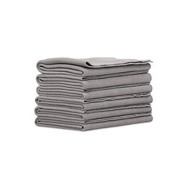 Griot's Garage 14902 Microfiber Edgeless Towels (Set of 6),Grey,16" x 16"