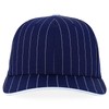 Trendy Apparel Shop 6 Panel Structured Pinstripe Snapback Baseball Cap