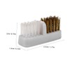 Baluue 10pcs Dual Head Nail Cleaning Brush for Electric Nail