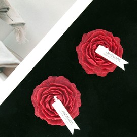 107.6°F 4 Pcs Low Temperature Candles Red Rose Flower Shaped Scented Candles Adult Low Heat Body Safe Candles Wax Play for Couples Date Night