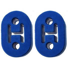 Universal 12mm Hole Car Heavy Duty Exhaust Tail Pipe Rubber Mount Bracket Hanger (Twin Pack)
