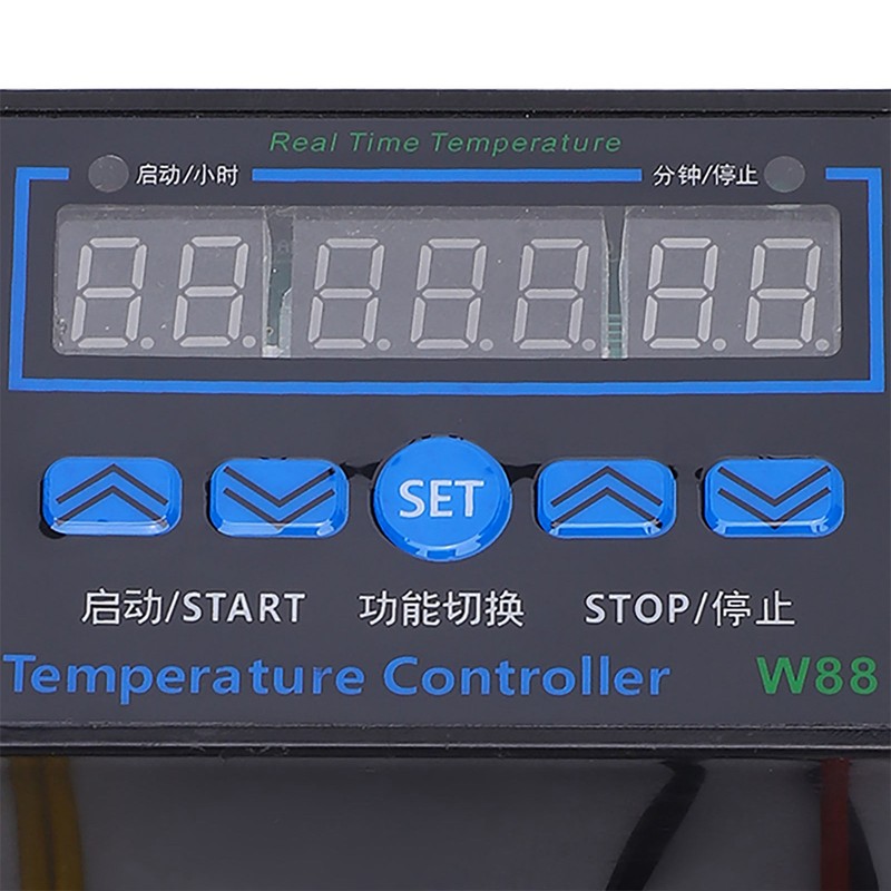 High Temperature Controller 3‑Display Multifunctional Control Switch W88 ‑19~99℃