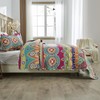 NIUDÉCOR HOME Vibrant Boho Quilt King Size Reversible Bohemian Striped