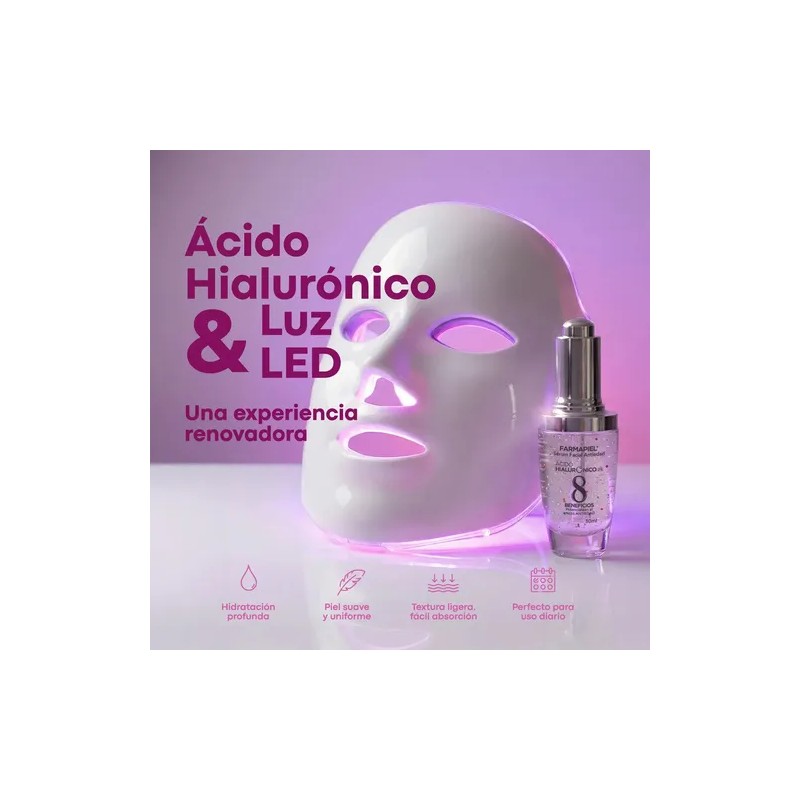 Sérum Facial Farmapiel con Ácido Hialurónico y Vitaminas C, E