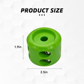 Tioollev Car Rubber Winch Stopper for ATV UTV Truck, Cable Saver Hook Stopper Line for Synthetic Rope, Bump Shock Saver Dampener with Stainless Steel Screw and Nut (Green)