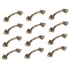bnafes 12Pcs Small Brass Decorative Jewelry Box Chest Drawer Cabinet
