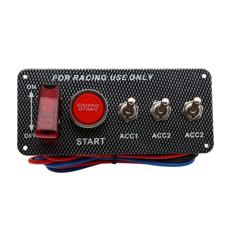 Toggle Switch Ignition 5 in 1 12V 40A Carbon Fibre